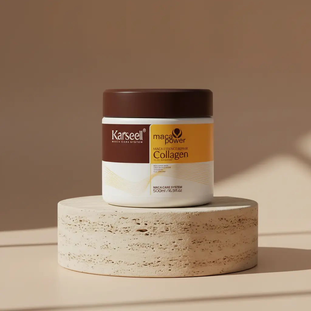 Mascara Capilar Karseell Con Colageno tan simple.