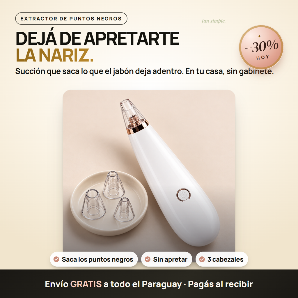 Extractor de Puntos Negros · Limpieza de Poros en Casa