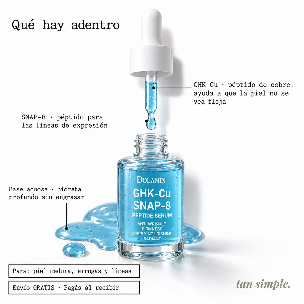 Sérum de péptidos GHK-Cu y SNAP-8
