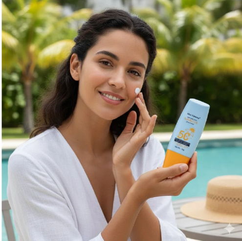 Protector Solar SPF 50 con Colágeno · Liviano, Sin Sensación Grasa