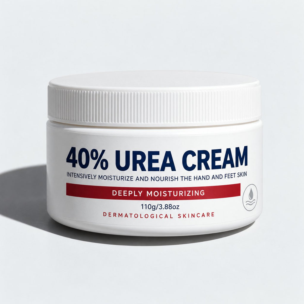 Crema de Urea 40 % · Para Talones Agrietados y Pies Resecos