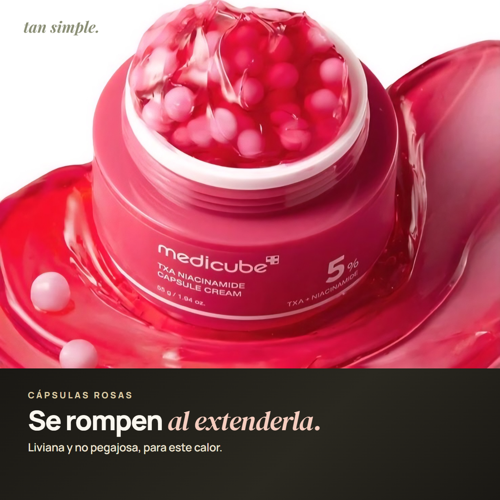 Crema para Manchas medicube TXA · Cápsulas que Ayudan a Aclararlas