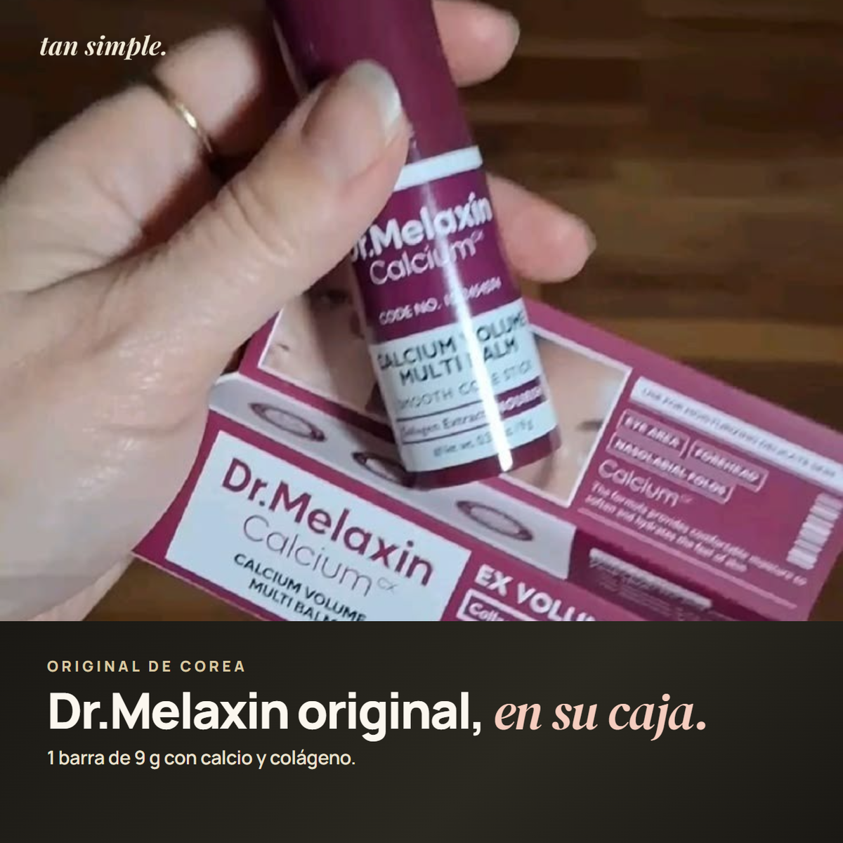 Barra Antiarrugas Dr.Melaxin con Calcio y Colágeno