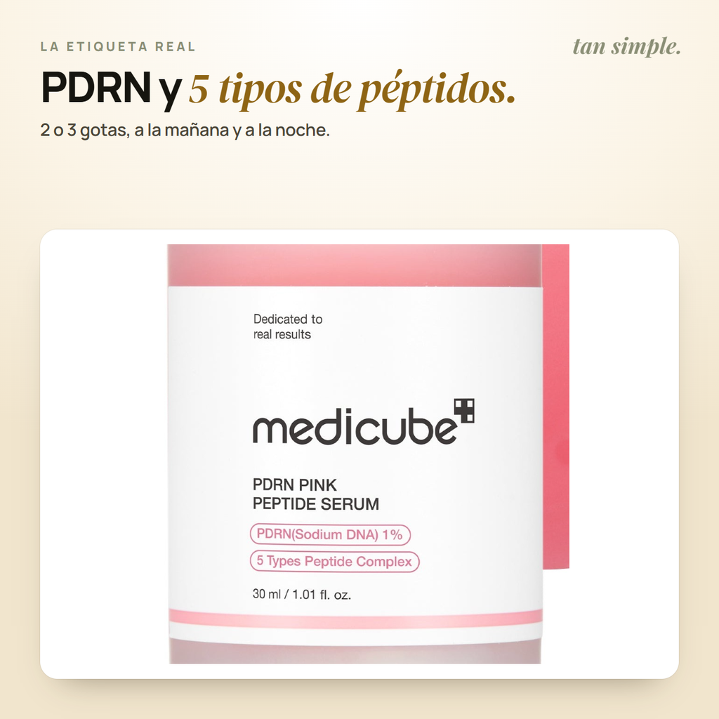 Sérum Rosa Coreano medicube PDRN · Para la Cara Apagada y la Piel Seca
