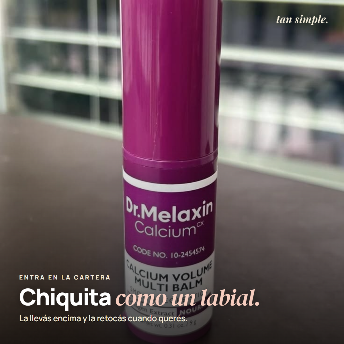 Barra Antiarrugas Dr.Melaxin con Calcio y Colágeno