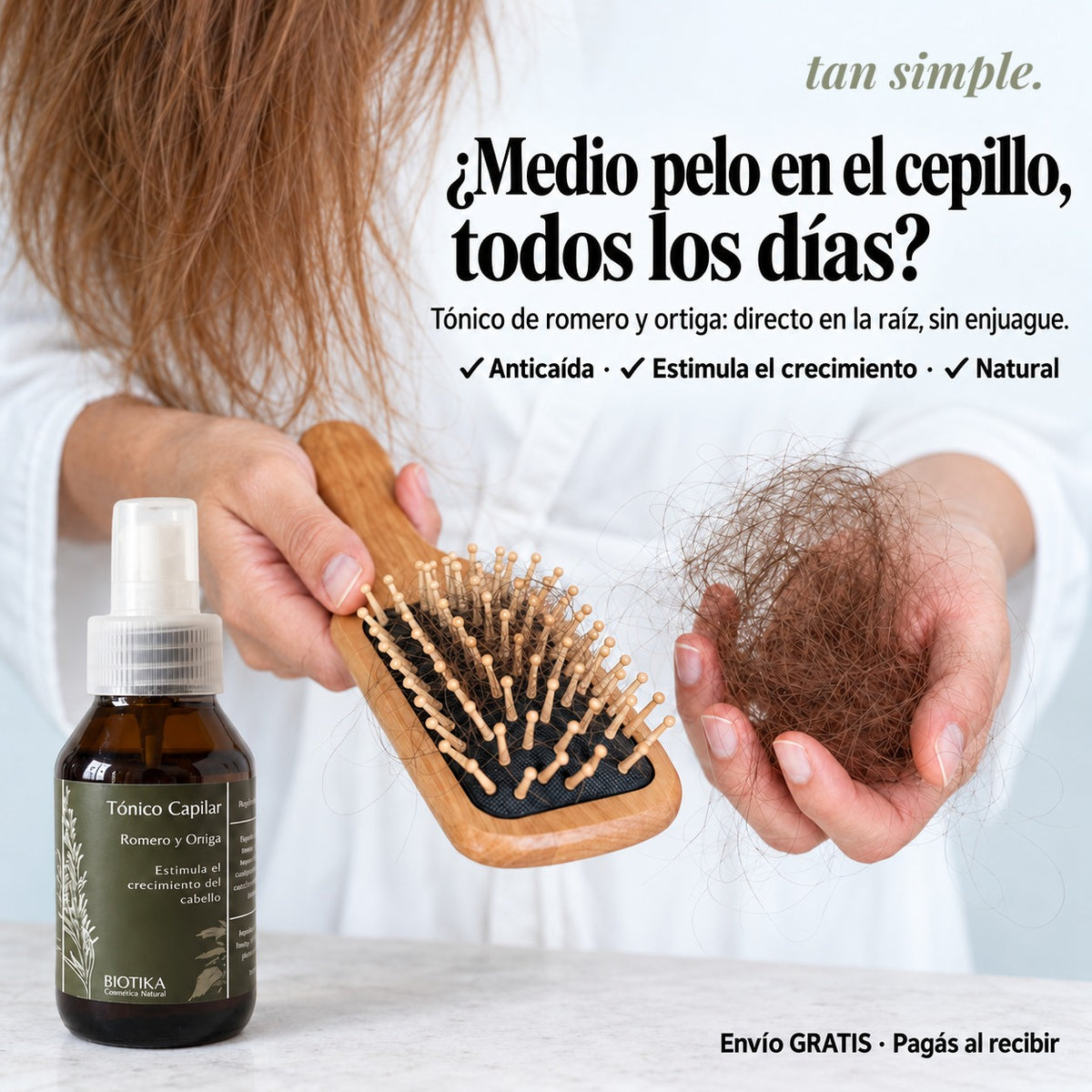 Tónico Capilar de Romero y Ortiga · Para el Pelo que se Cae