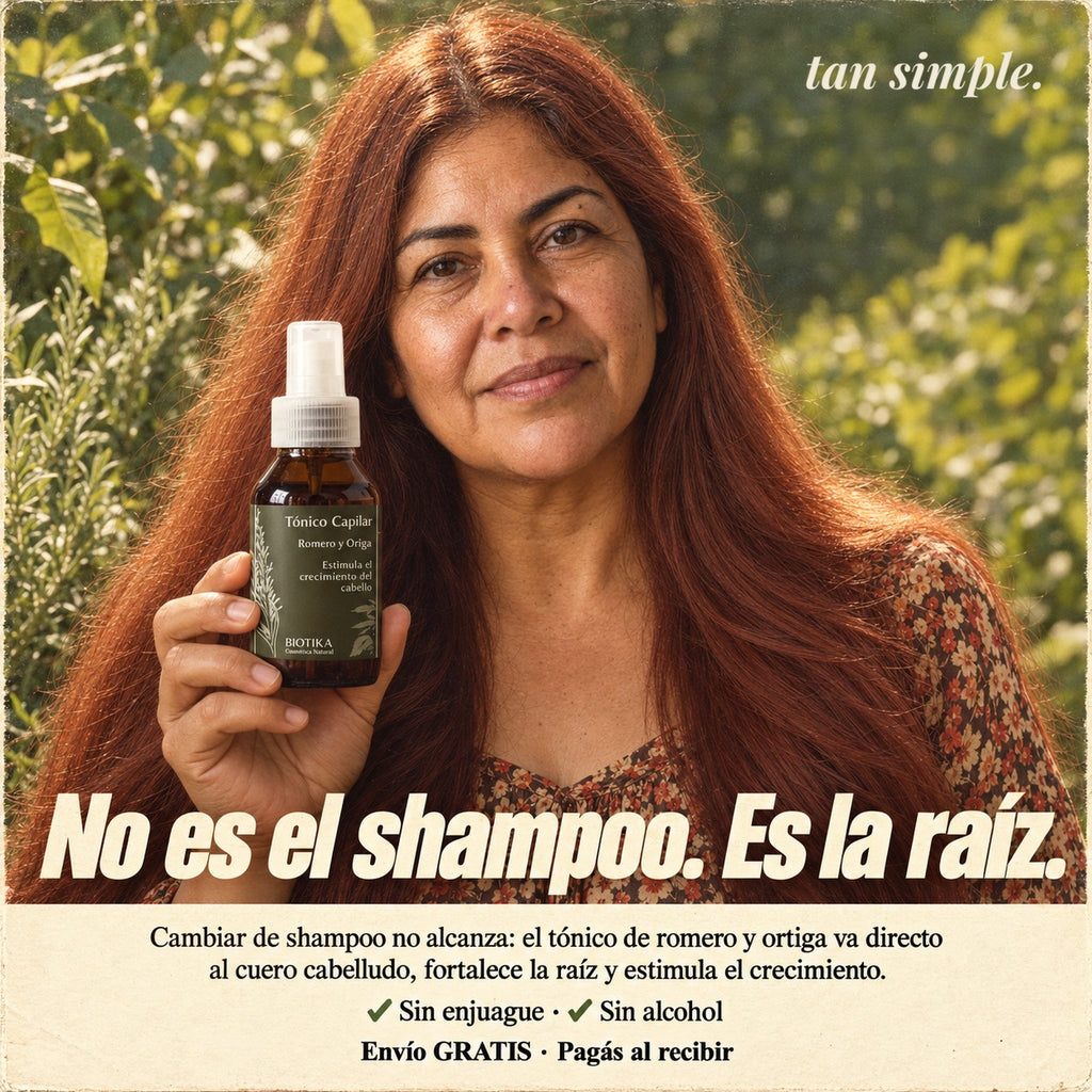 Tónico Capilar de Romero y Ortiga · Para el Pelo que se Cae
