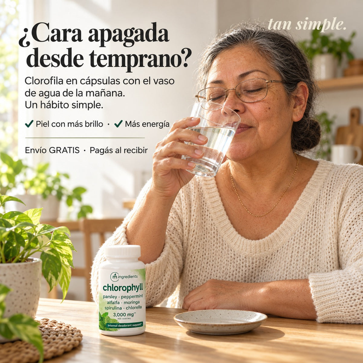 Clorofila en Cápsulas · Sentite Más Liviana y Con Energía