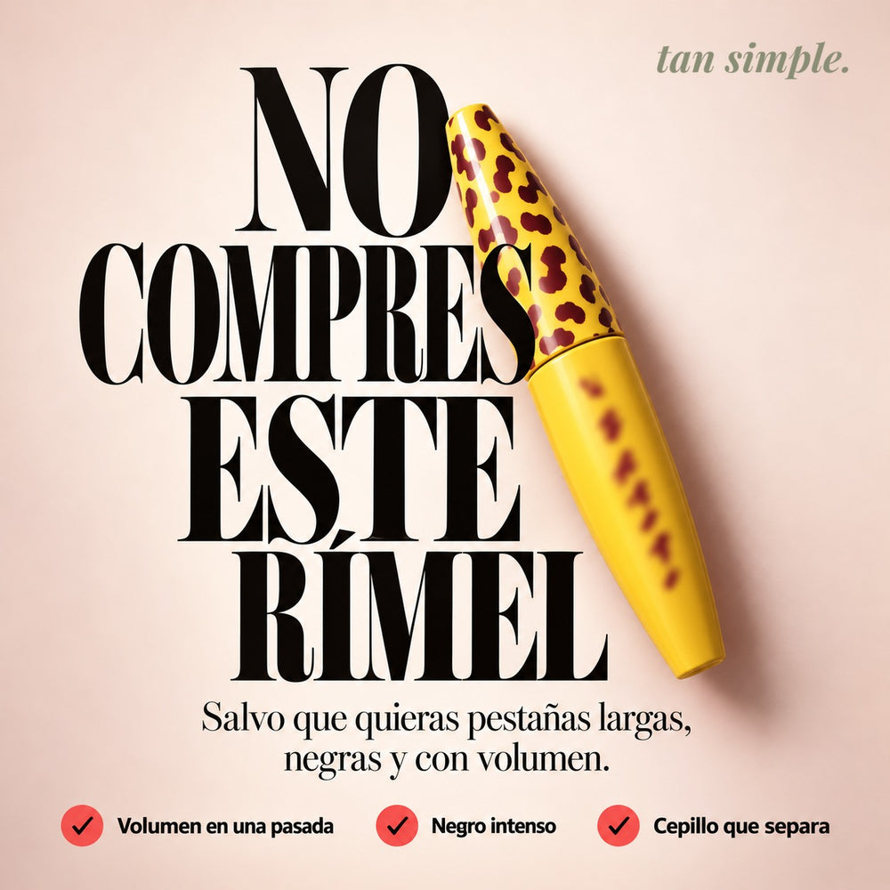 Rímel de Volumen · Pestañas Más Marcadas en una Pasada