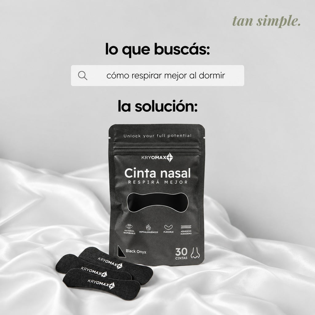 Cintas Nasales · Respirá Mejor al Entrenar y al Dormir