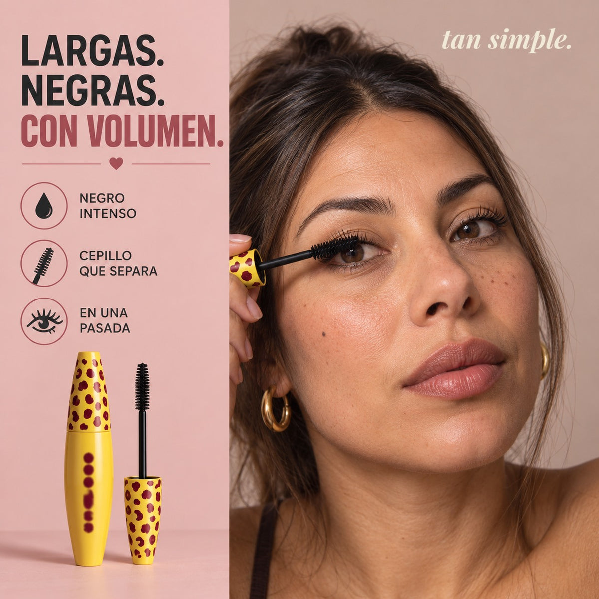 Rímel de Volumen · Pestañas Más Marcadas en una Pasada