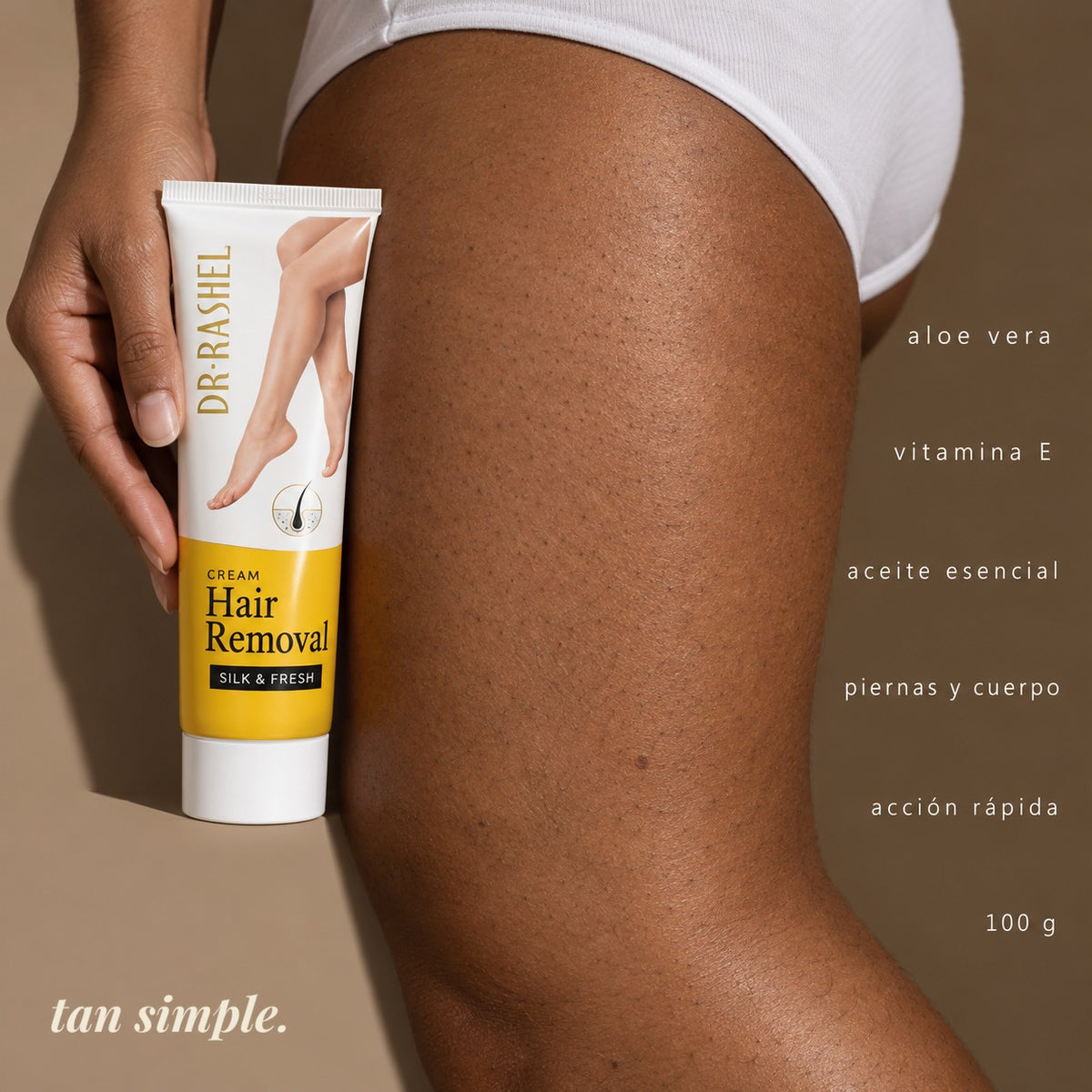 Crema Depilatoria Dr. Rashel · Piel Suave y Sin Vello en Minutos