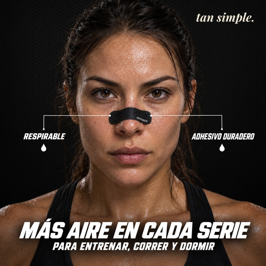 Cintas Nasales · Respirá Mejor al Entrenar y al Dormir